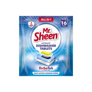 Detergente para máquina de lavar louça automático em comprimidos (16 comprimidos)