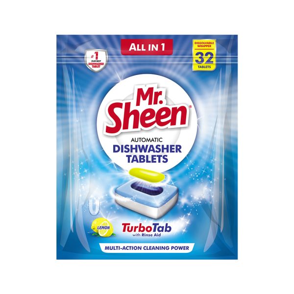 Automatic Dishwasher Detergent Tablets - Lemon (32 Tablets)