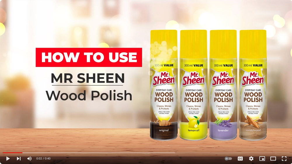 How-To-Use Mr. Sheen Wood Polish Video