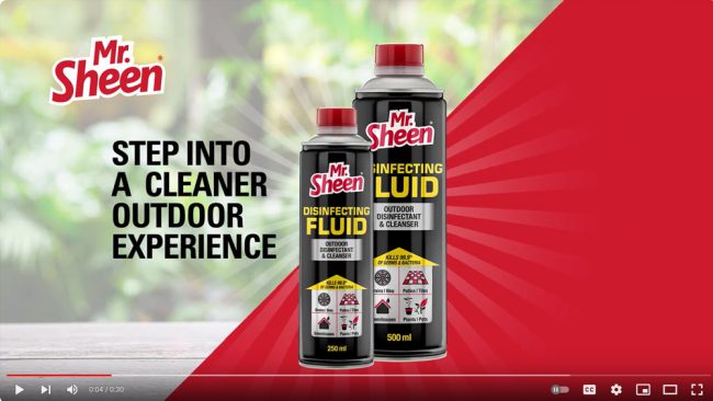 Mr. Sheen Disinfectant Fluid Video