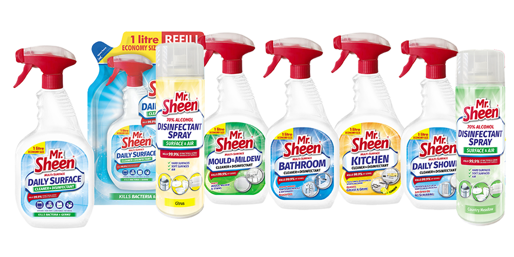 Mr Sheen Cleaner and Disinfectant Range